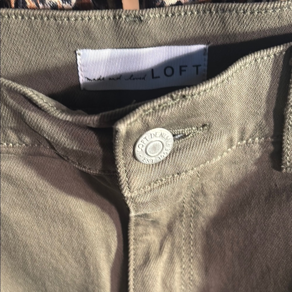 LOFT Olive Green Pants